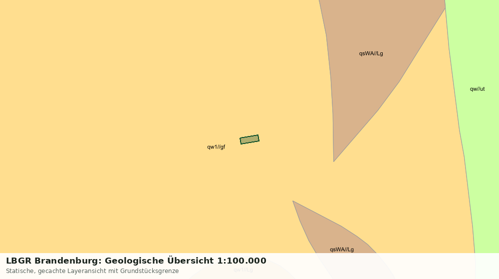 Statische Kartenansicht: LBGR Brandenburg: Geologische Übersicht 1:100.000