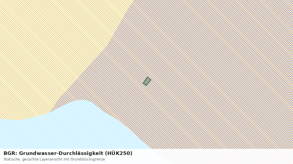 Statische Kartenansicht: BGR: Grundwasser-Durchlässigkeit (HÜK250)