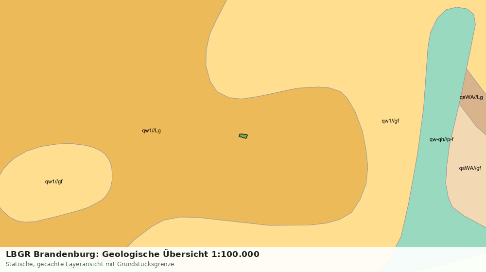 Statische Kartenansicht: LBGR Brandenburg: Geologische Übersicht 1:100.000