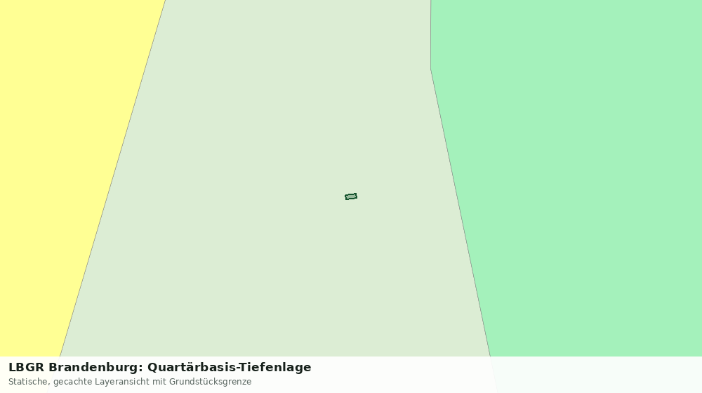 Statische Kartenansicht: LBGR Brandenburg: Quartärbasis-Tiefenlage