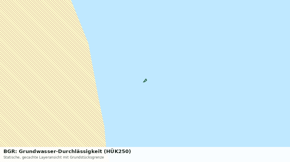 Statische Kartenansicht: BGR: Grundwasser-Durchlässigkeit (HÜK250)