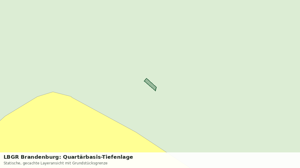 Statische Kartenansicht: LBGR Brandenburg: Quartärbasis-Tiefenlage