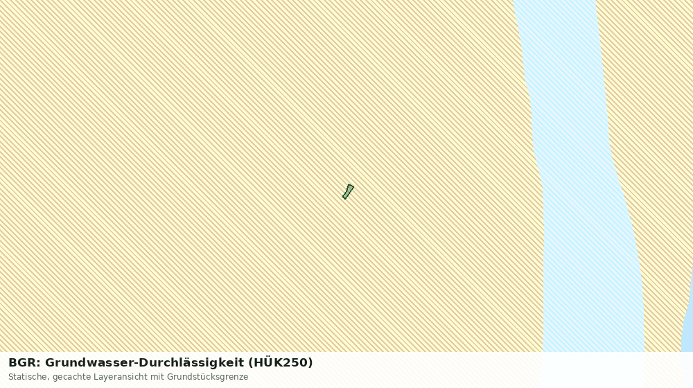 Statische Kartenansicht: BGR: Grundwasser-Durchlässigkeit (HÜK250)