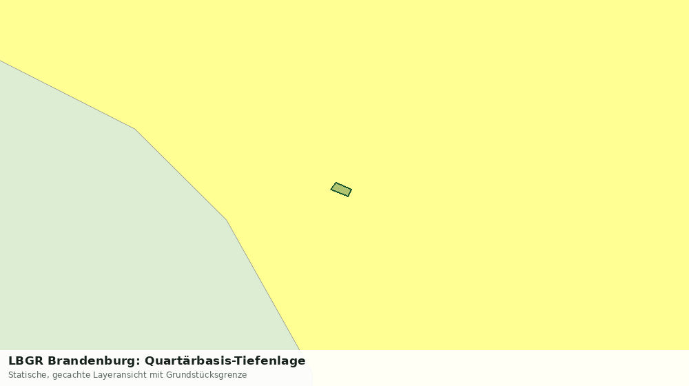 Statische Kartenansicht: LBGR Brandenburg: Quartärbasis-Tiefenlage
