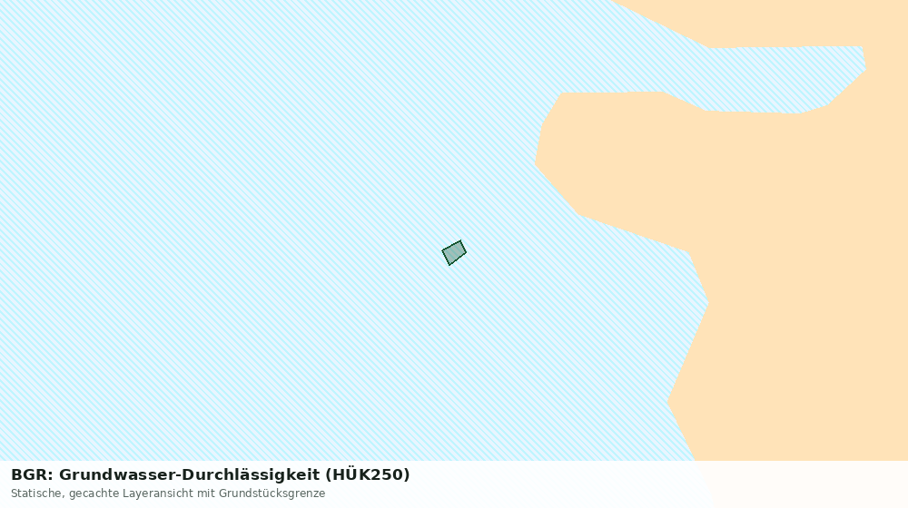 Statische Kartenansicht: BGR: Grundwasser-Durchlässigkeit (HÜK250)
