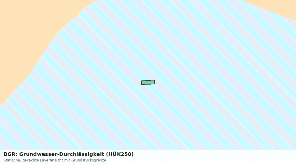 Statische Kartenansicht: BGR: Grundwasser-Durchlässigkeit (HÜK250)