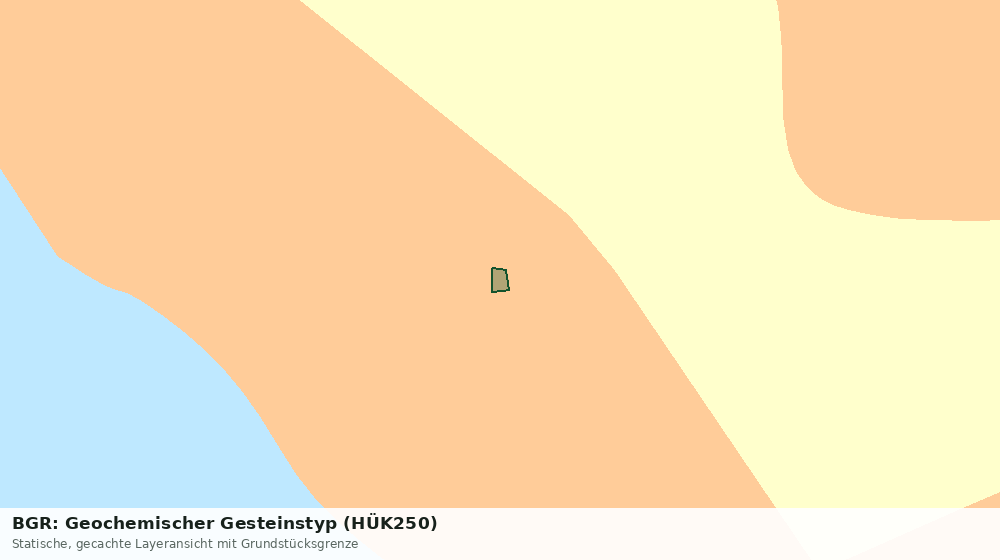 Statische Kartenansicht: BGR: Geochemischer Gesteinstyp (HÜK250)