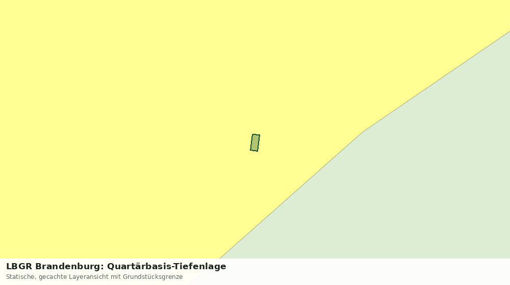 Statische Kartenansicht: LBGR Brandenburg: Quartärbasis-Tiefenlage