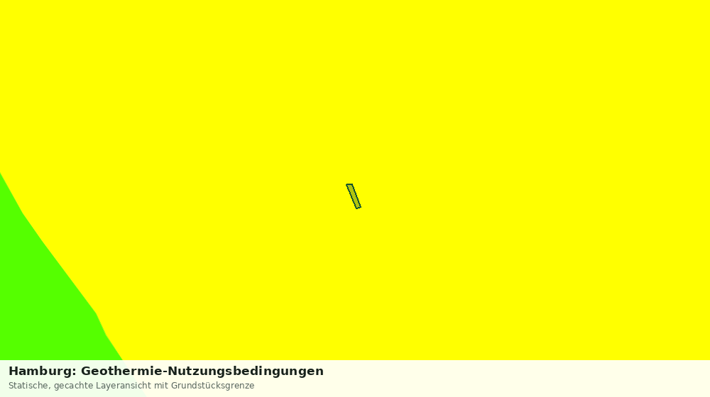 Statische Kartenansicht: Hamburg: Geothermie-Nutzungsbedingungen