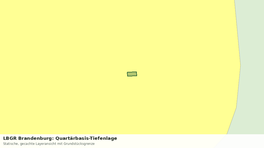 Statische Kartenansicht: LBGR Brandenburg: Quartärbasis-Tiefenlage