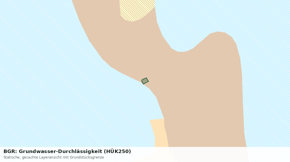 Statische Kartenansicht: BGR: Grundwasser-Durchlässigkeit (HÜK250)