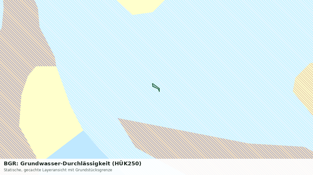 Statische Kartenansicht: BGR: Grundwasser-Durchlässigkeit (HÜK250)