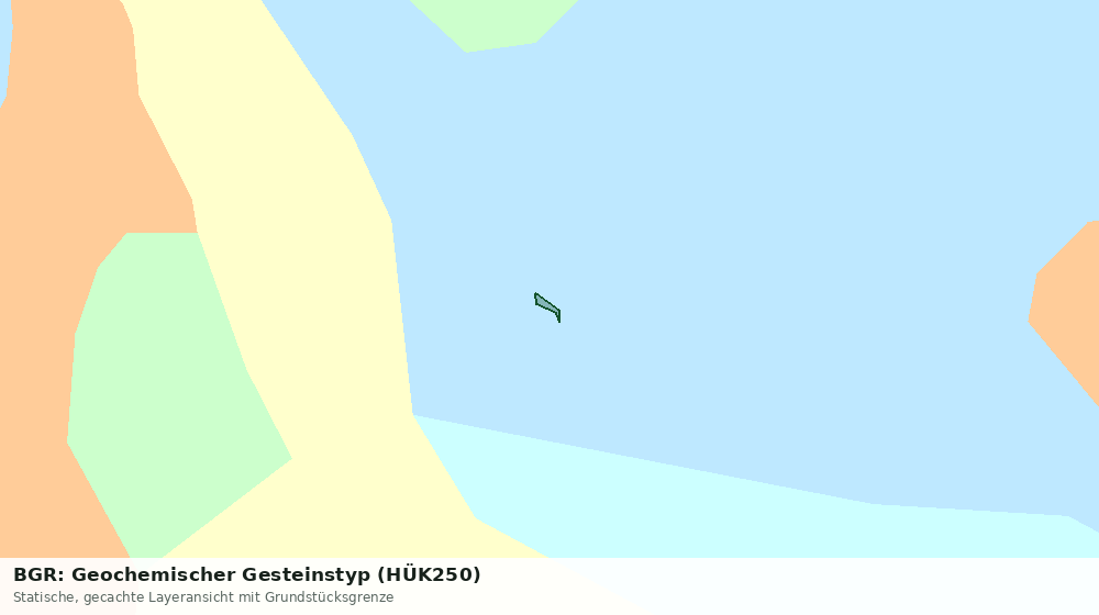 Statische Kartenansicht: BGR: Geochemischer Gesteinstyp (HÜK250)