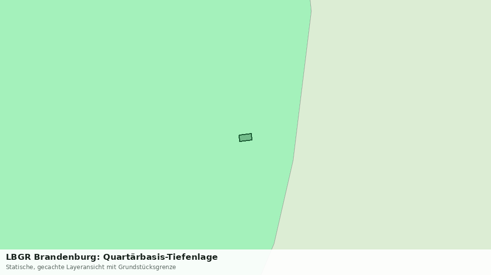 Statische Kartenansicht: LBGR Brandenburg: Quartärbasis-Tiefenlage