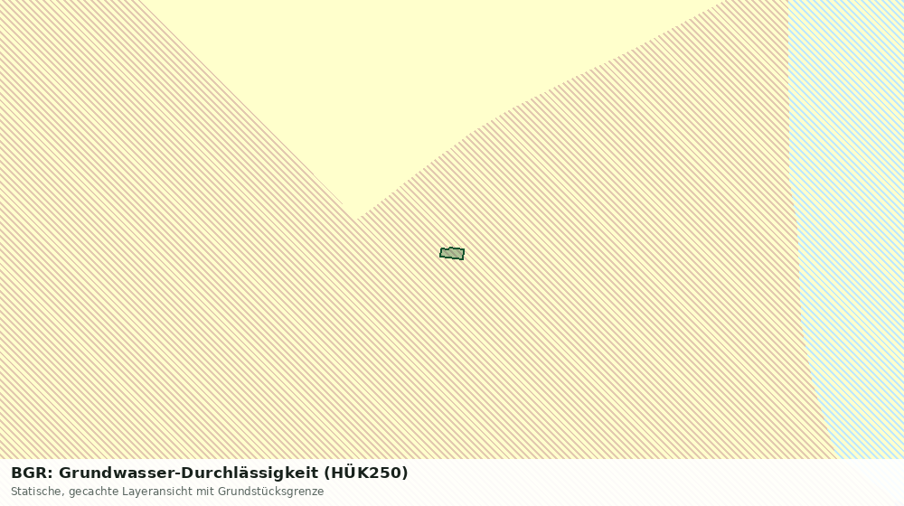 Statische Kartenansicht: BGR: Grundwasser-Durchlässigkeit (HÜK250)