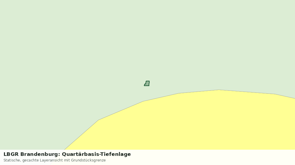 Statische Kartenansicht: LBGR Brandenburg: Quartärbasis-Tiefenlage