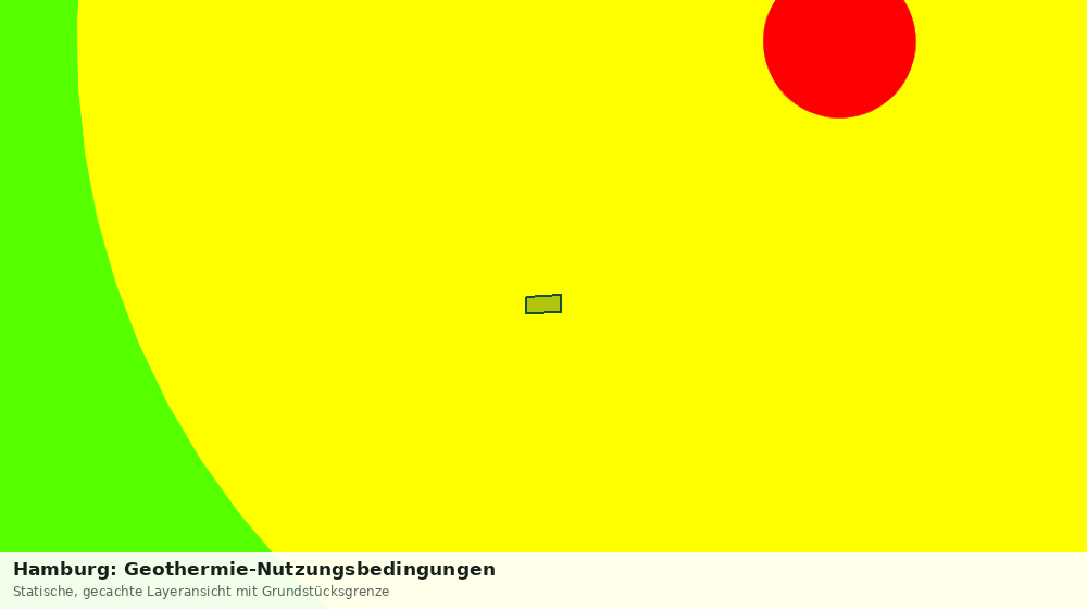 Statische Kartenansicht: Hamburg: Geothermie-Nutzungsbedingungen