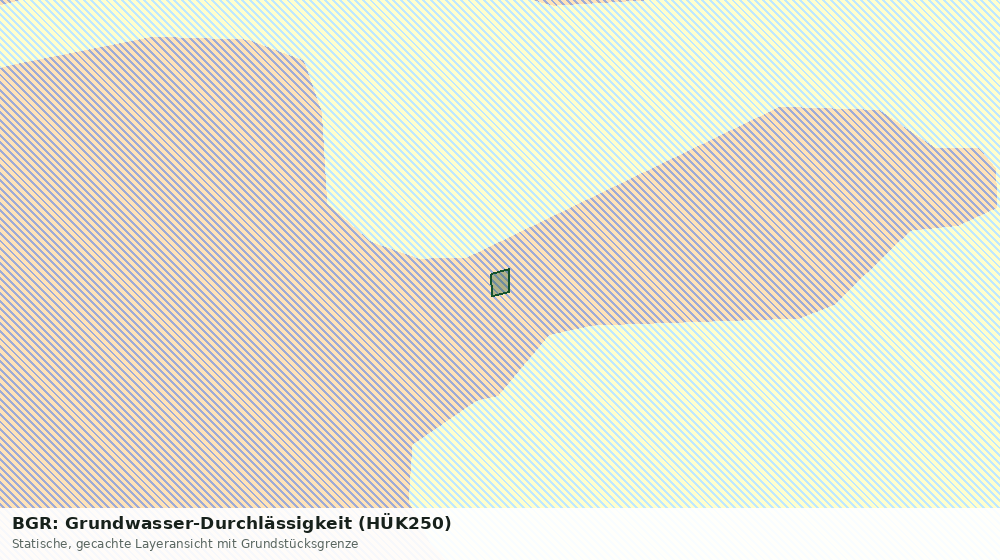 Statische Kartenansicht: BGR: Grundwasser-Durchlässigkeit (HÜK250)