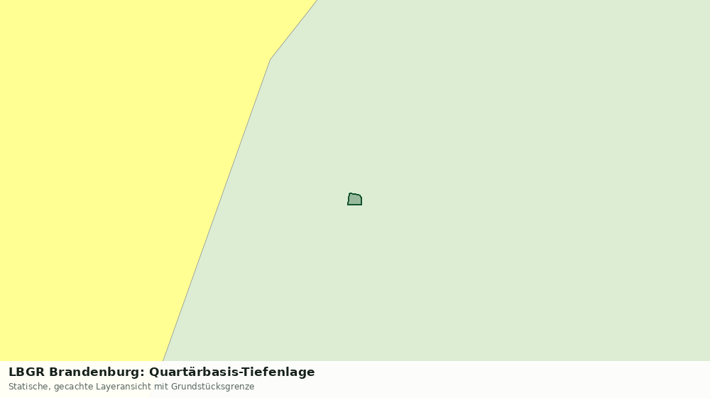 Statische Kartenansicht: LBGR Brandenburg: Quartärbasis-Tiefenlage