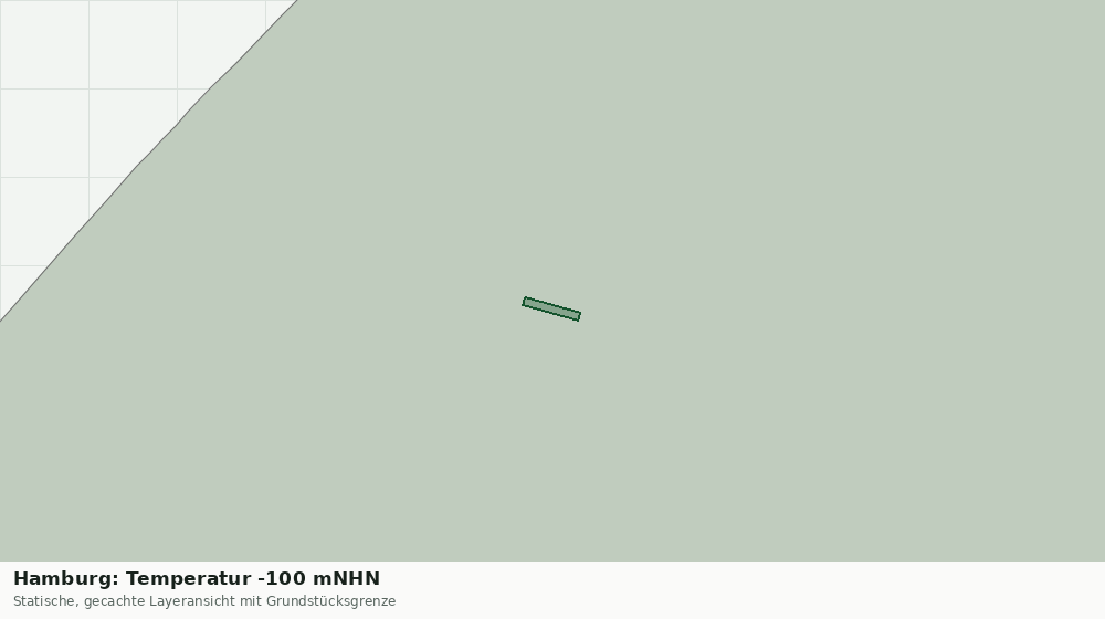 Statische Kartenansicht: Hamburg: Temperatur -100 mNHN
