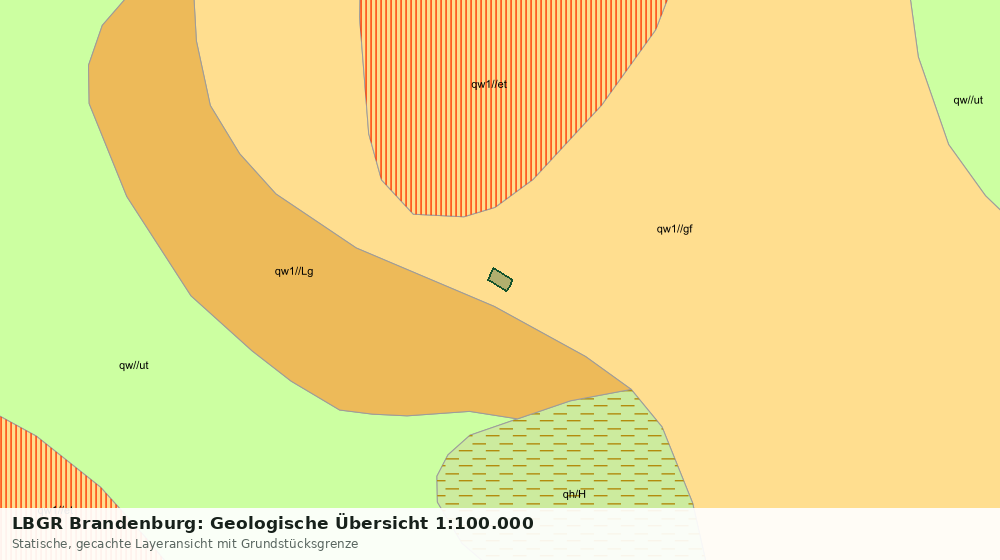 Statische Kartenansicht: LBGR Brandenburg: Geologische Übersicht 1:100.000