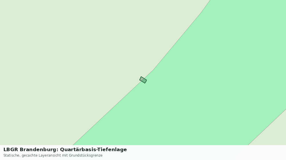 Statische Kartenansicht: LBGR Brandenburg: Quartärbasis-Tiefenlage