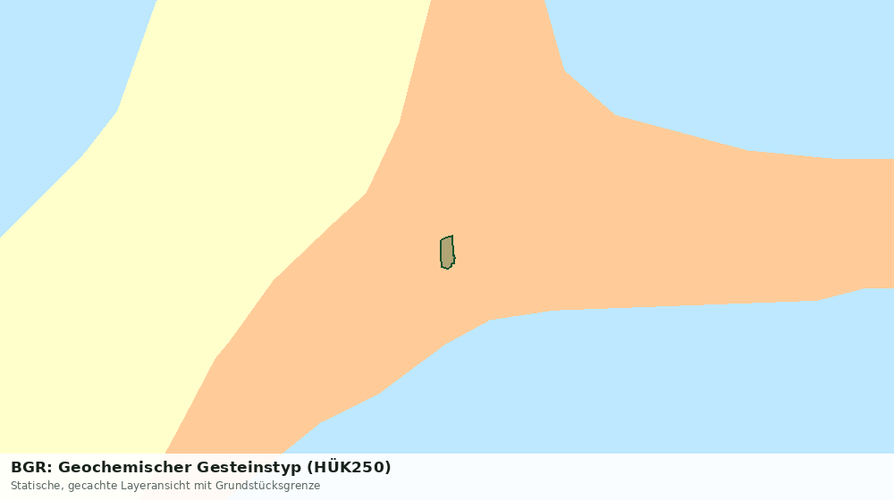 Statische Kartenansicht: BGR: Geochemischer Gesteinstyp (HÜK250)