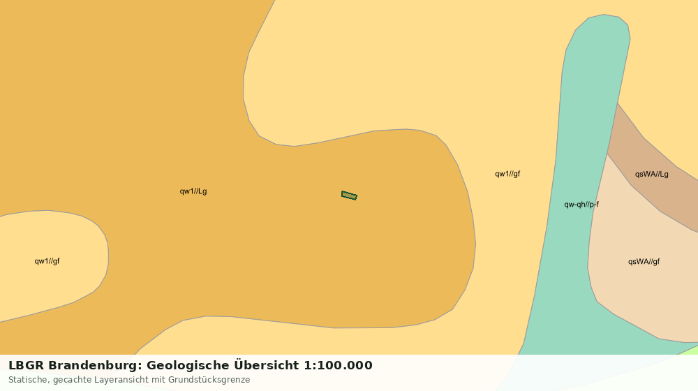 Statische Kartenansicht: LBGR Brandenburg: Geologische Übersicht 1:100.000