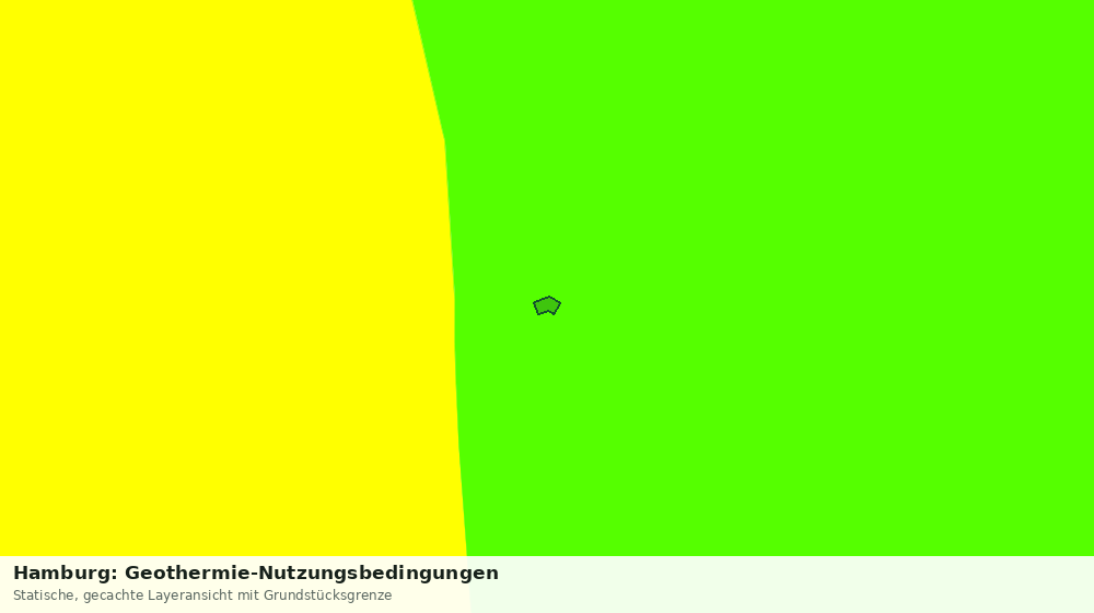 Statische Kartenansicht: Hamburg: Geothermie-Nutzungsbedingungen