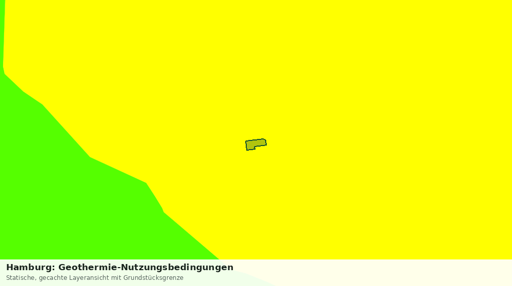 Statische Kartenansicht: Hamburg: Geothermie-Nutzungsbedingungen