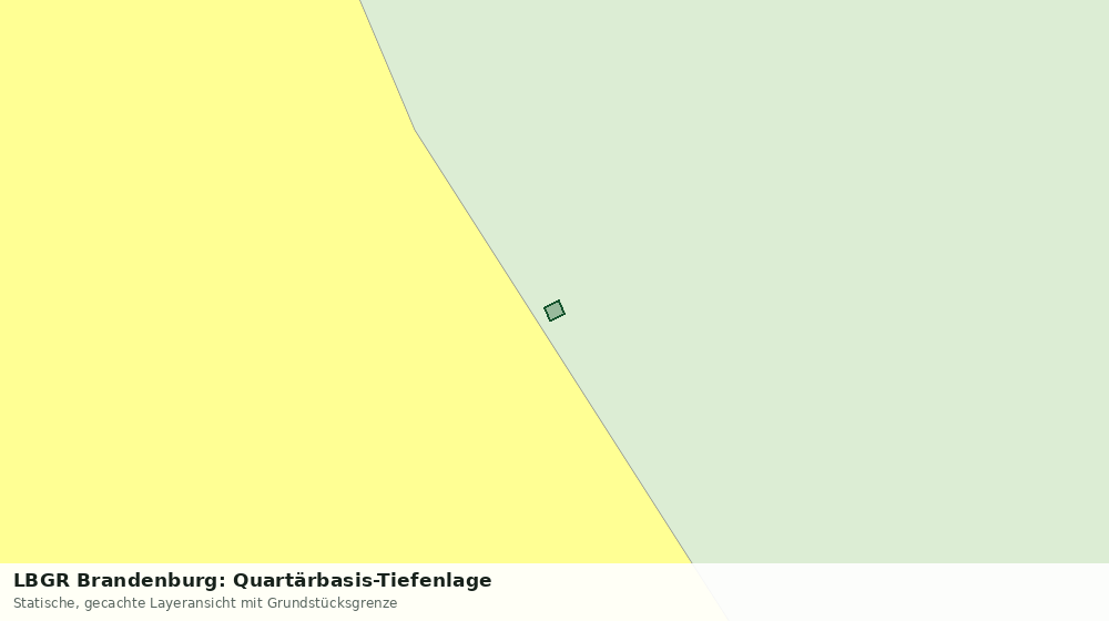 Statische Kartenansicht: LBGR Brandenburg: Quartärbasis-Tiefenlage