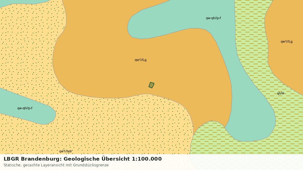 Statische Kartenansicht: LBGR Brandenburg: Geologische Übersicht 1:100.000