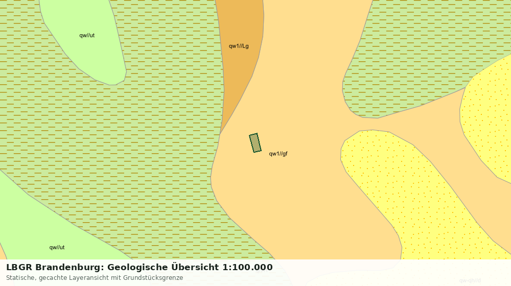Statische Kartenansicht: LBGR Brandenburg: Geologische Übersicht 1:100.000