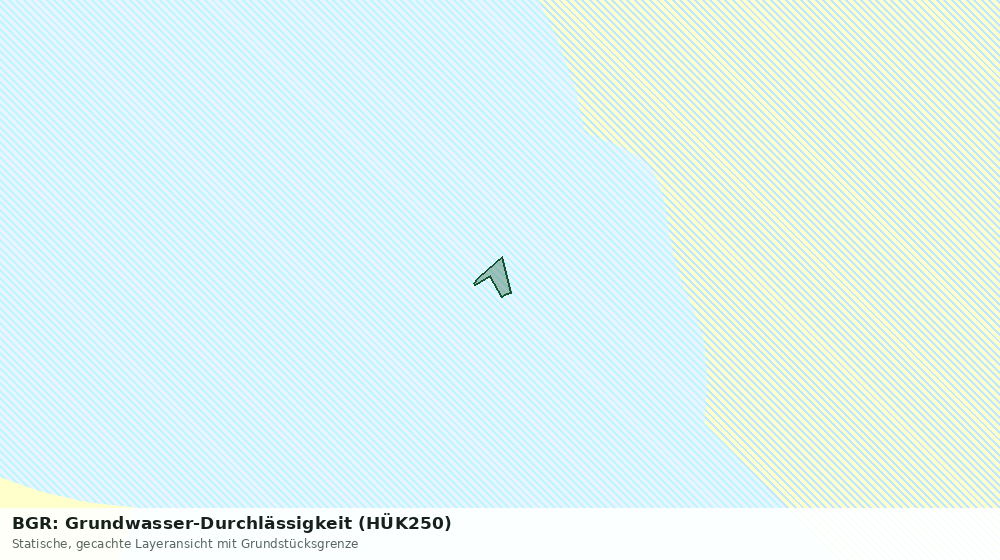 Statische Kartenansicht: BGR: Grundwasser-Durchlässigkeit (HÜK250)