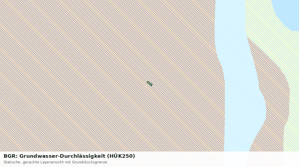 Statische Kartenansicht: BGR: Grundwasser-Durchlässigkeit (HÜK250)