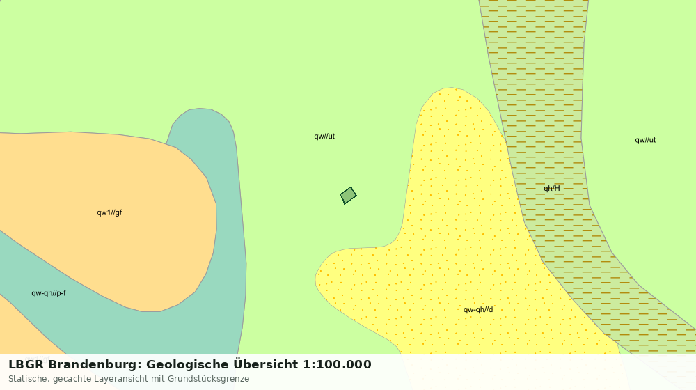 Statische Kartenansicht: LBGR Brandenburg: Geologische Übersicht 1:100.000