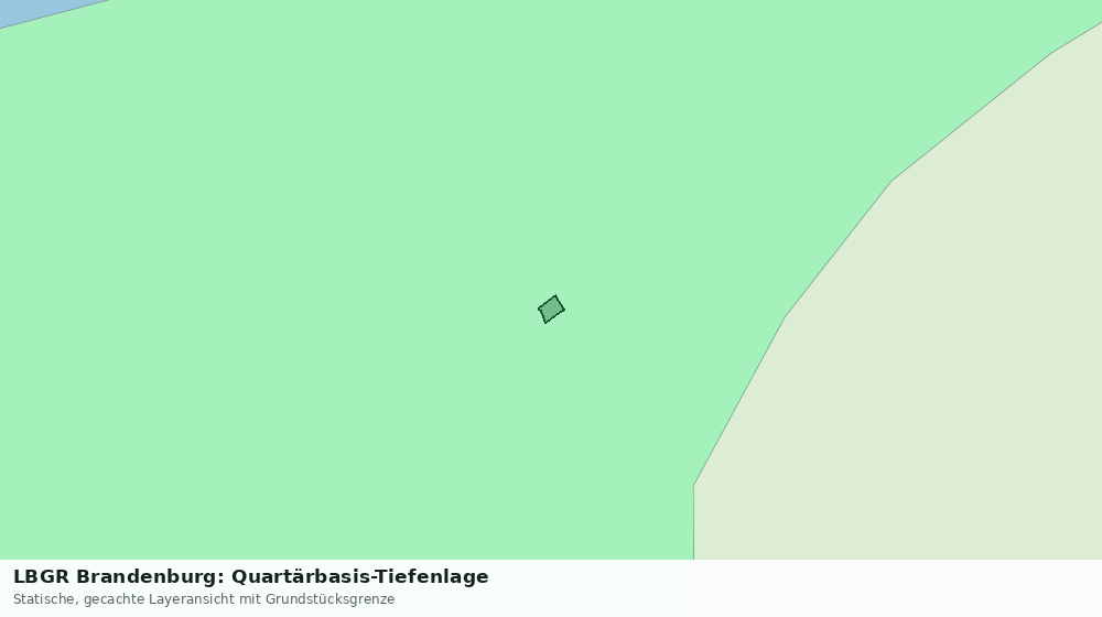 Statische Kartenansicht: LBGR Brandenburg: Quartärbasis-Tiefenlage