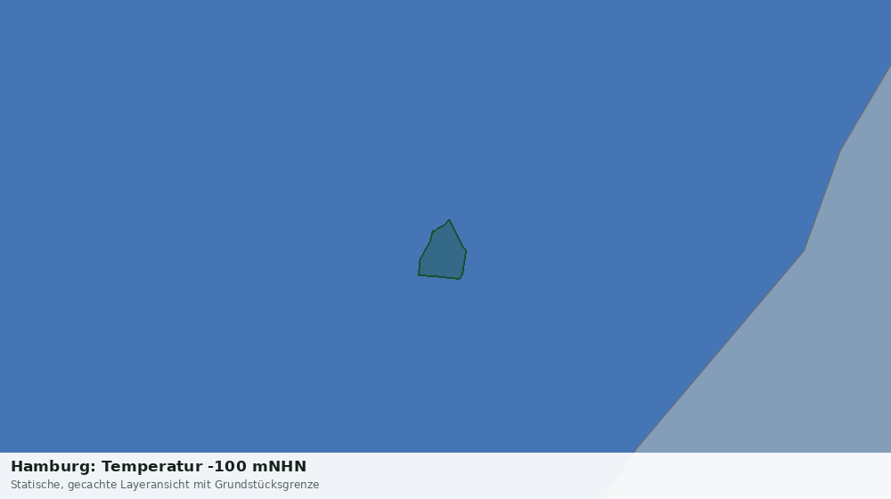 Statische Kartenansicht: Hamburg: Temperatur -100 mNHN
