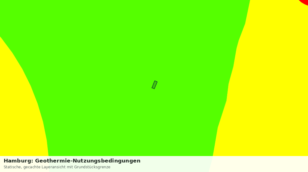 Statische Kartenansicht: Hamburg: Geothermie-Nutzungsbedingungen