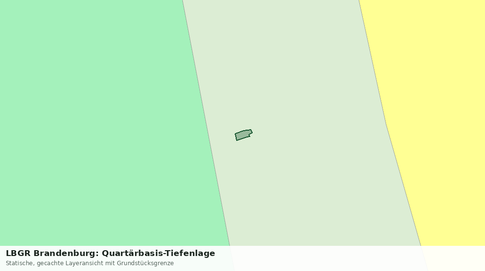 Statische Kartenansicht: LBGR Brandenburg: Quartärbasis-Tiefenlage