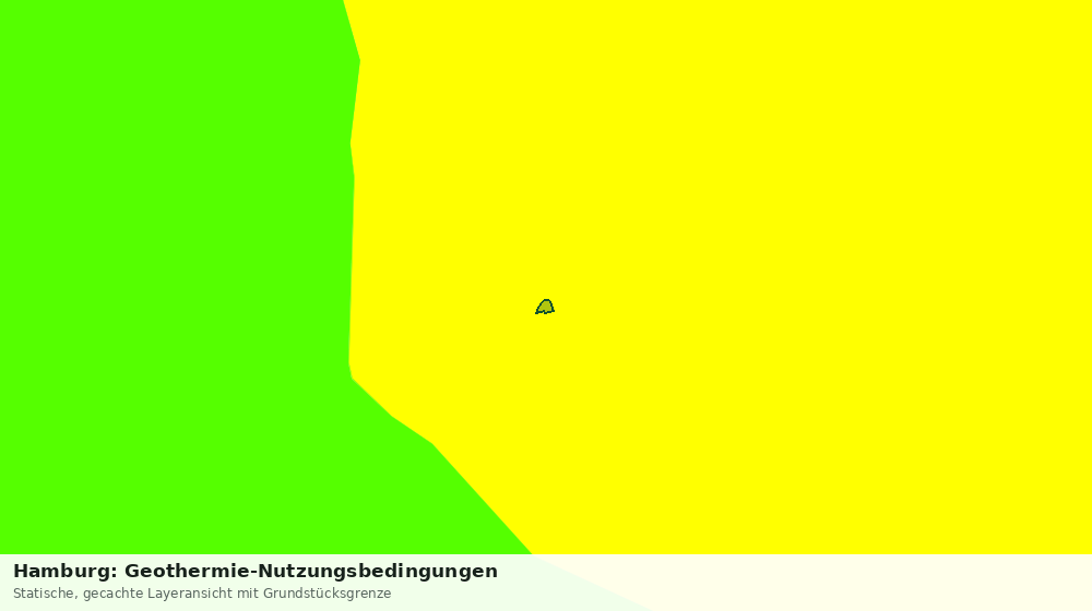 Statische Kartenansicht: Hamburg: Geothermie-Nutzungsbedingungen