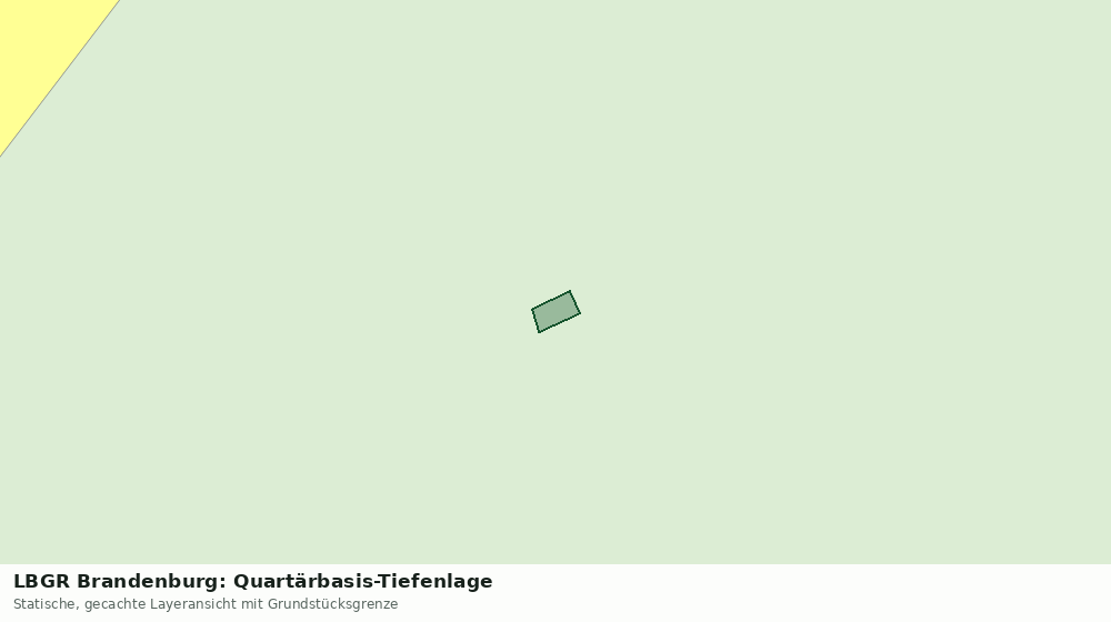 Statische Kartenansicht: LBGR Brandenburg: Quartärbasis-Tiefenlage