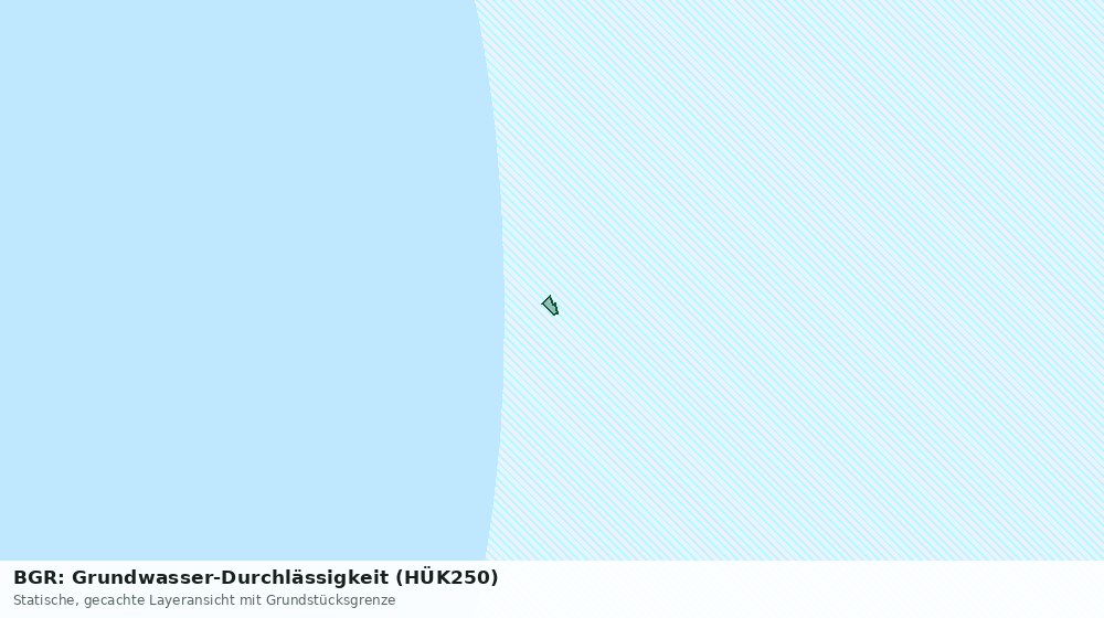 Statische Kartenansicht: BGR: Grundwasser-Durchlässigkeit (HÜK250)