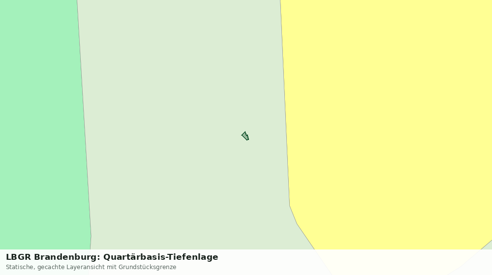 Statische Kartenansicht: LBGR Brandenburg: Quartärbasis-Tiefenlage
