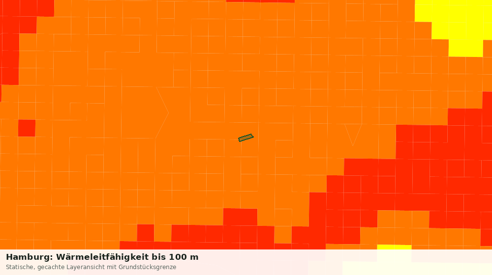Statische Kartenansicht: Hamburg: Wärmeleitfähigkeit bis 100 m