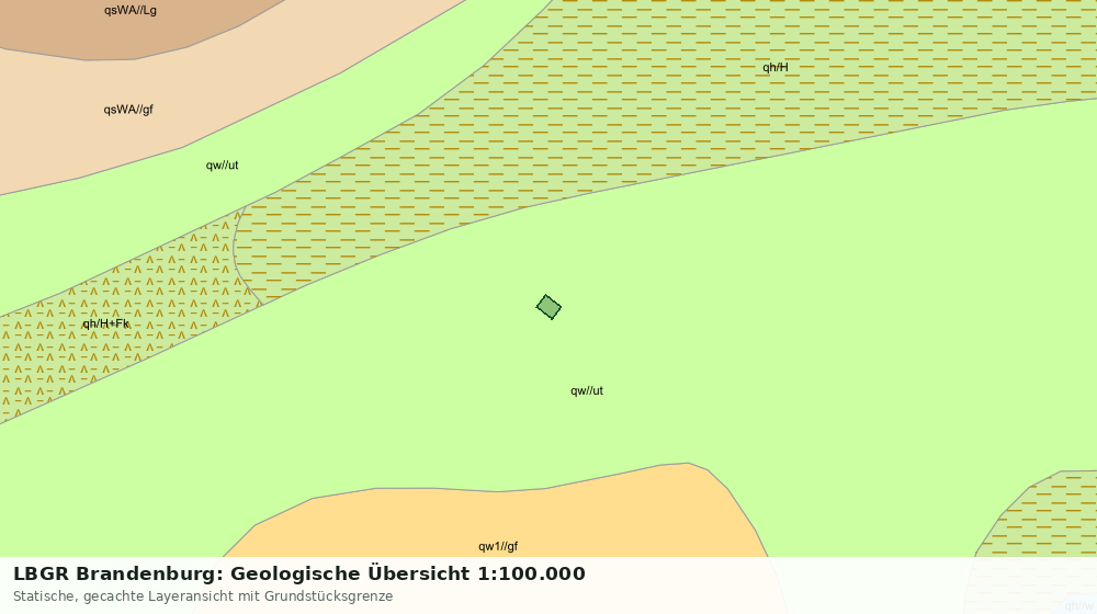 Statische Kartenansicht: LBGR Brandenburg: Geologische Übersicht 1:100.000