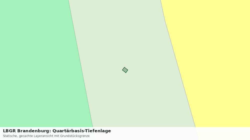 Statische Kartenansicht: LBGR Brandenburg: Quartärbasis-Tiefenlage