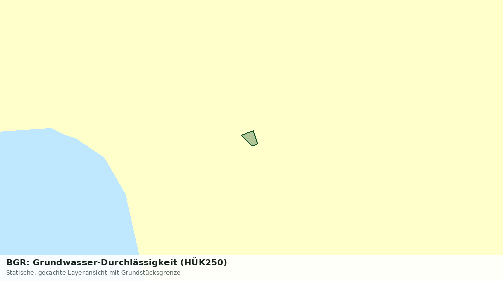 Statische Kartenansicht: BGR: Grundwasser-Durchlässigkeit (HÜK250)