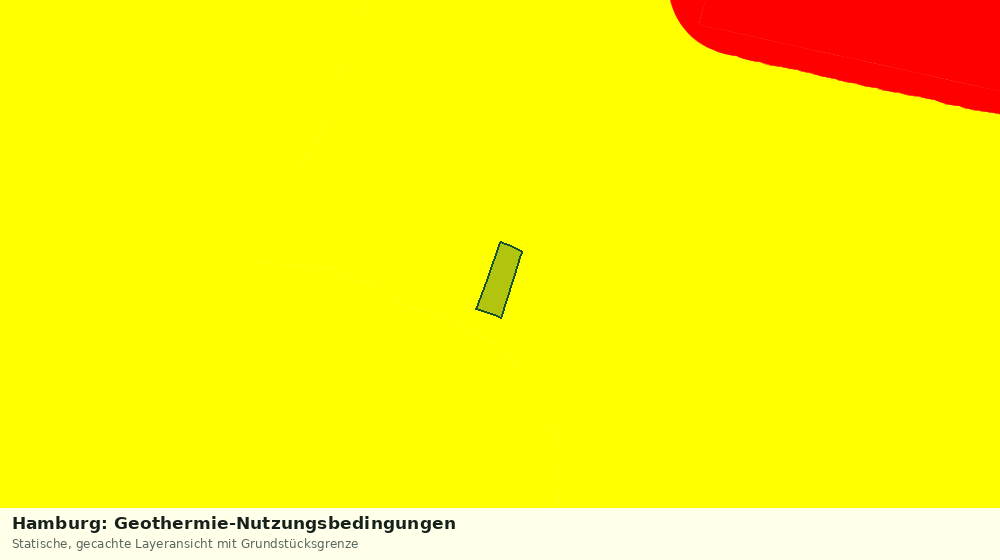 Statische Kartenansicht: Hamburg: Geothermie-Nutzungsbedingungen
