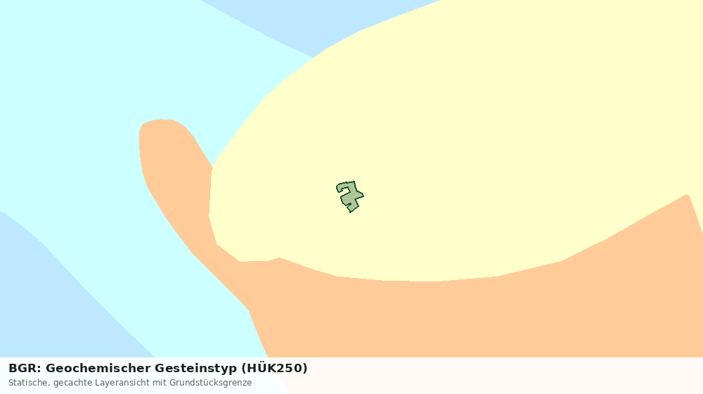 Statische Kartenansicht: BGR: Geochemischer Gesteinstyp (HÜK250)